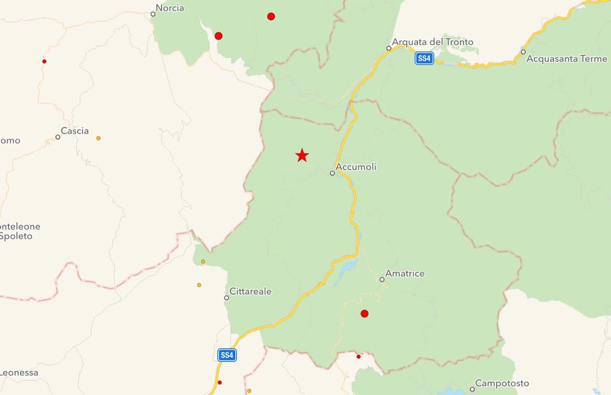 Terremoto: 18 scosse nel Centro Italia. Crolli a Amatrice e Accumoli.   Live blog 