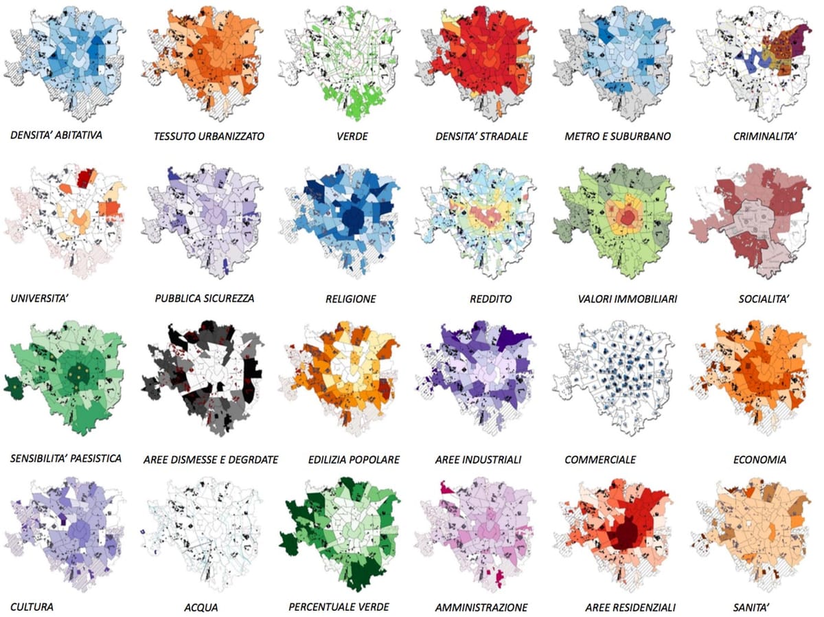 Il Politecnico ha elaborato le mappe di Milano piú belle che abbiate mai visto