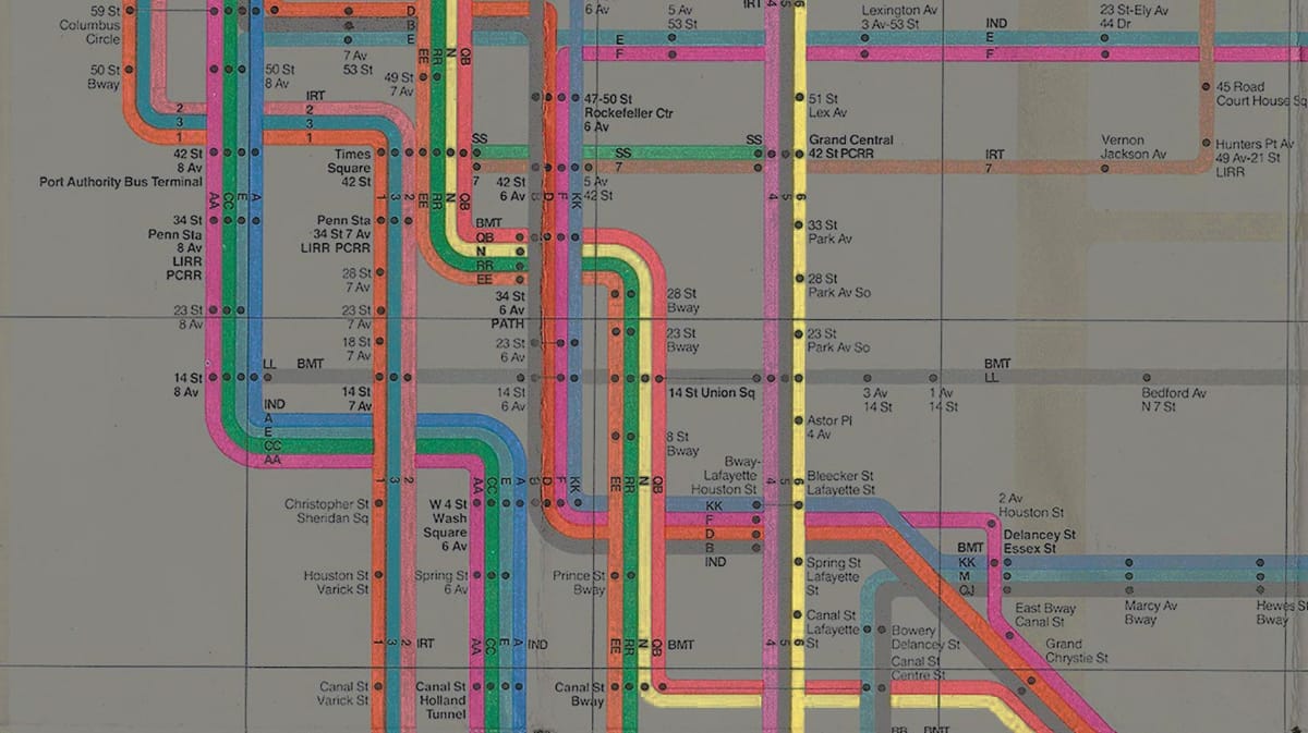 Le mappe della metro confrontate con la realtà (in GIF)