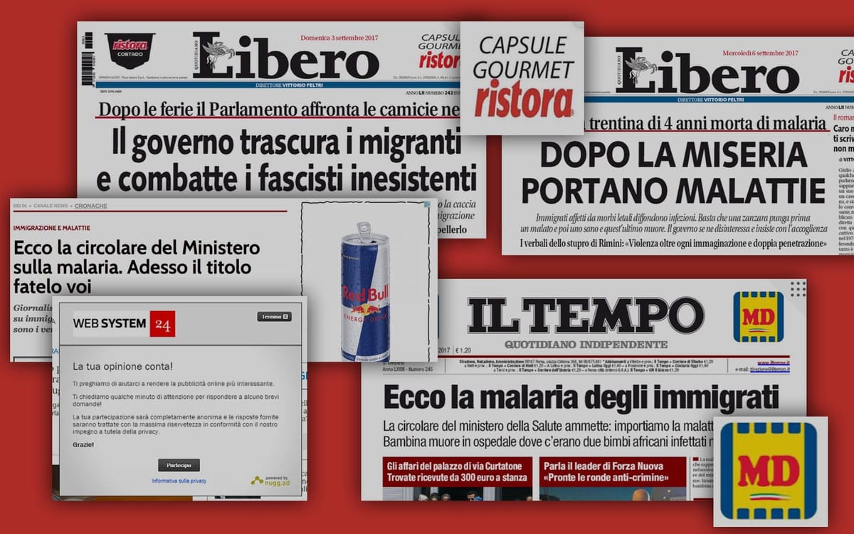 Smettetela di fare pubblicità su Libero e Il Tempo