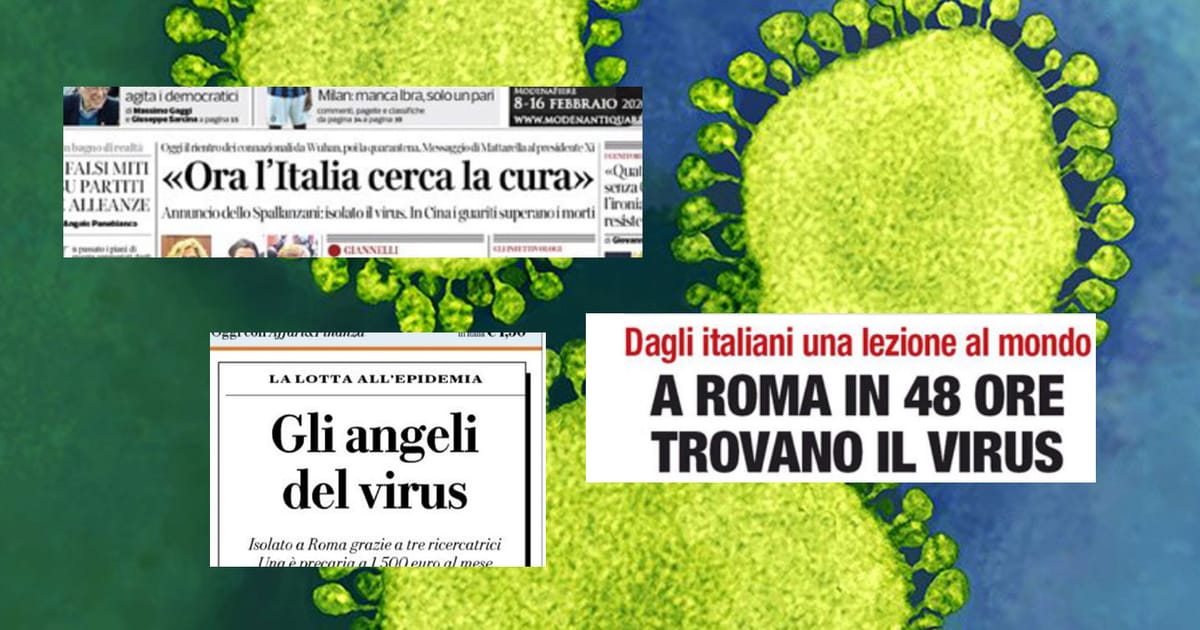 Sul nuovo coronavirus i ricercatori italiani non sono stati i primi né i più bravi