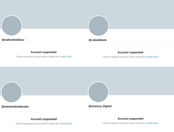 Twitter ha sospeso i più importanti account di informazione cubani