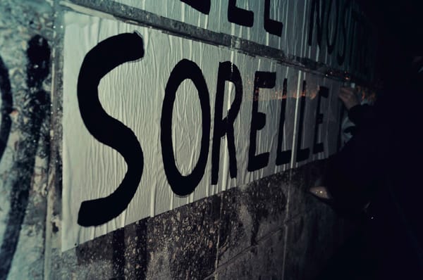 “Alle nostre sorelle assassinate.” Anche a Milano i collage contro la violenza di genere