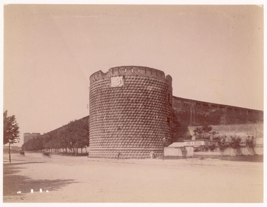 Il Castello prima dei restauri del 1880.