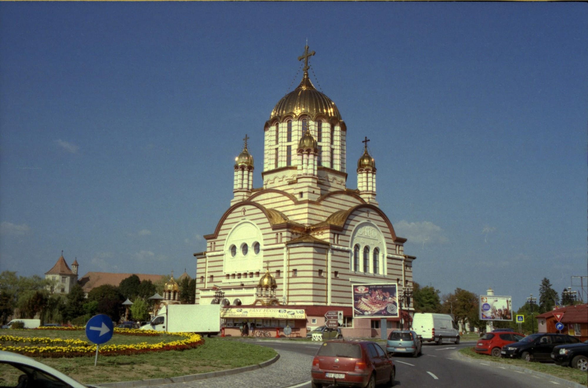 Chiesa sberluccicante a Fagaras