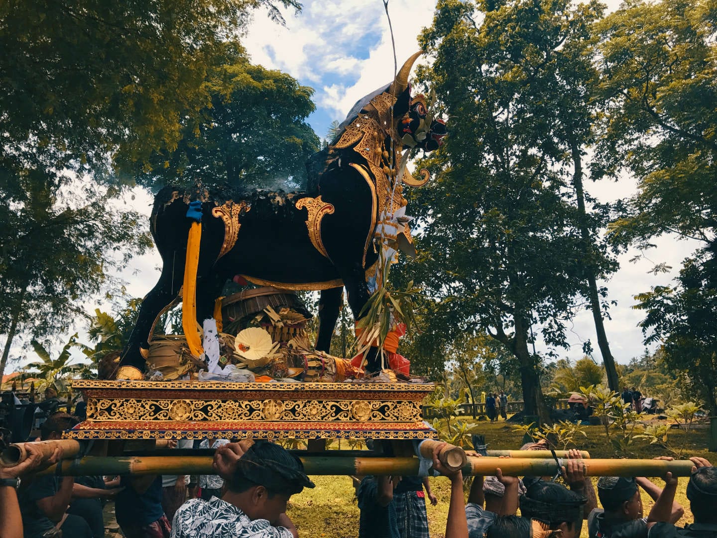 Cerimonia di cremazione a Ubud