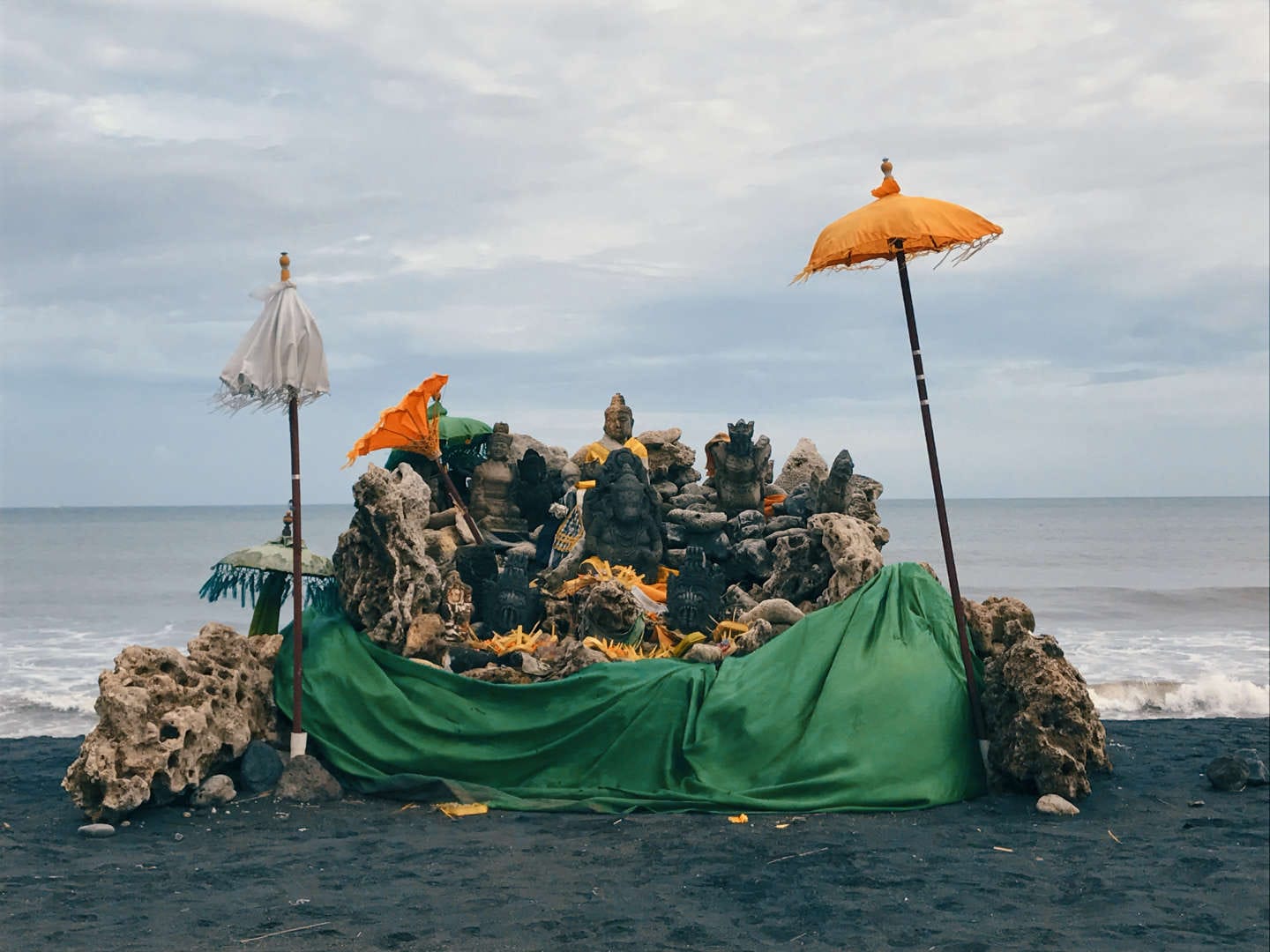 Sukawati. Purnama Beach dopo la cerimonia