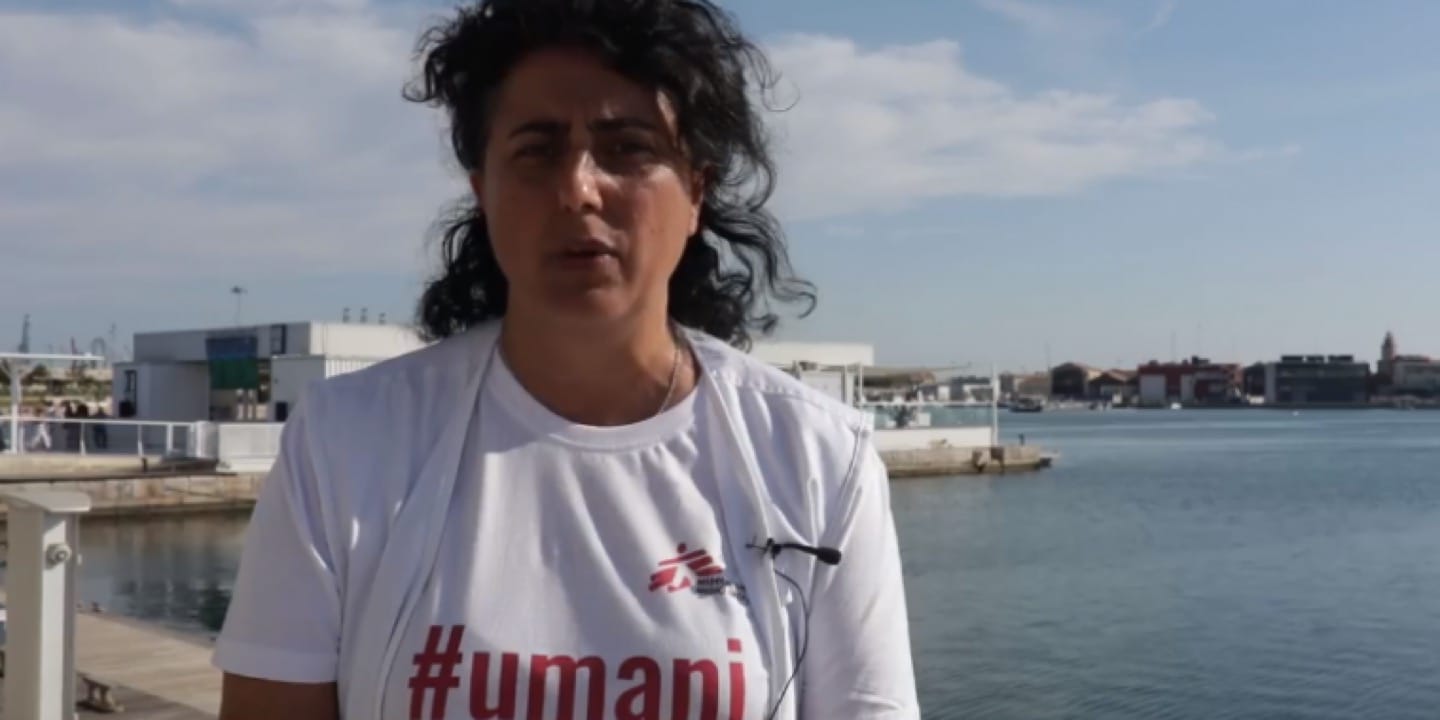 Claudia Lodesani, foto dal blog di MSF Italia