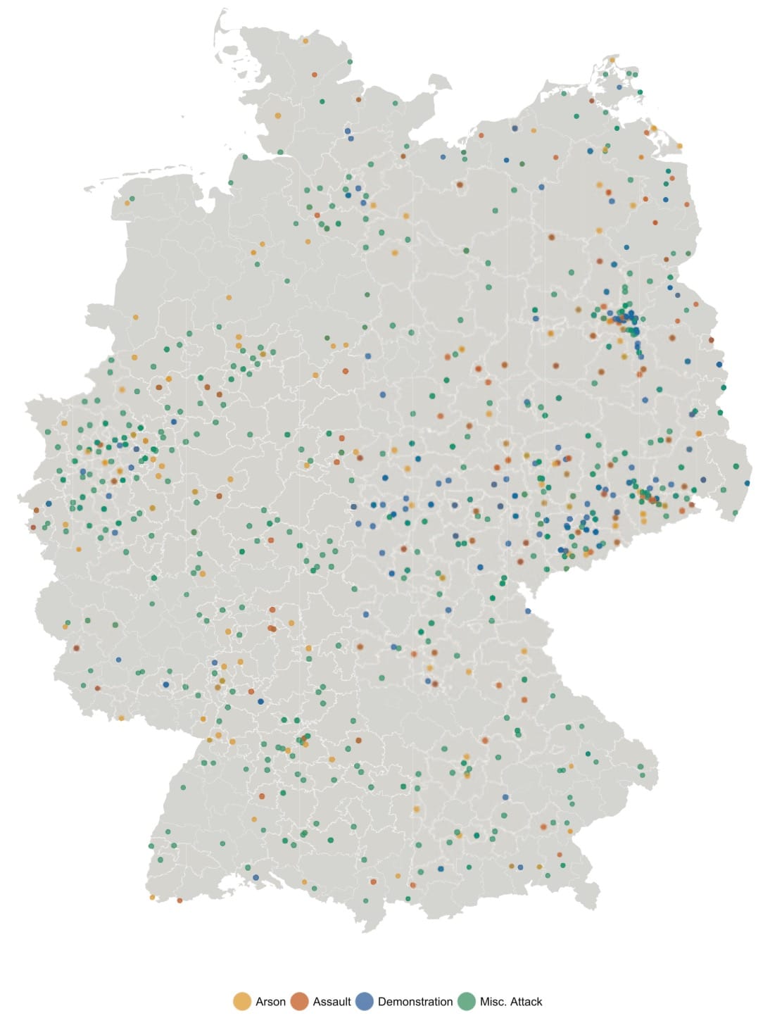 Refugees welcome? A dataset on anti-refugee violence in Germany, David Benček and Julia Strasheim