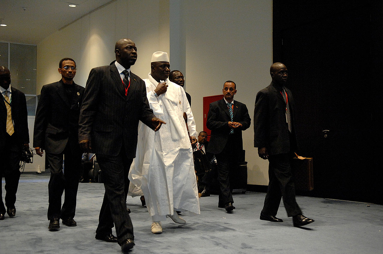 L'ormai ex—presidente Jammeh