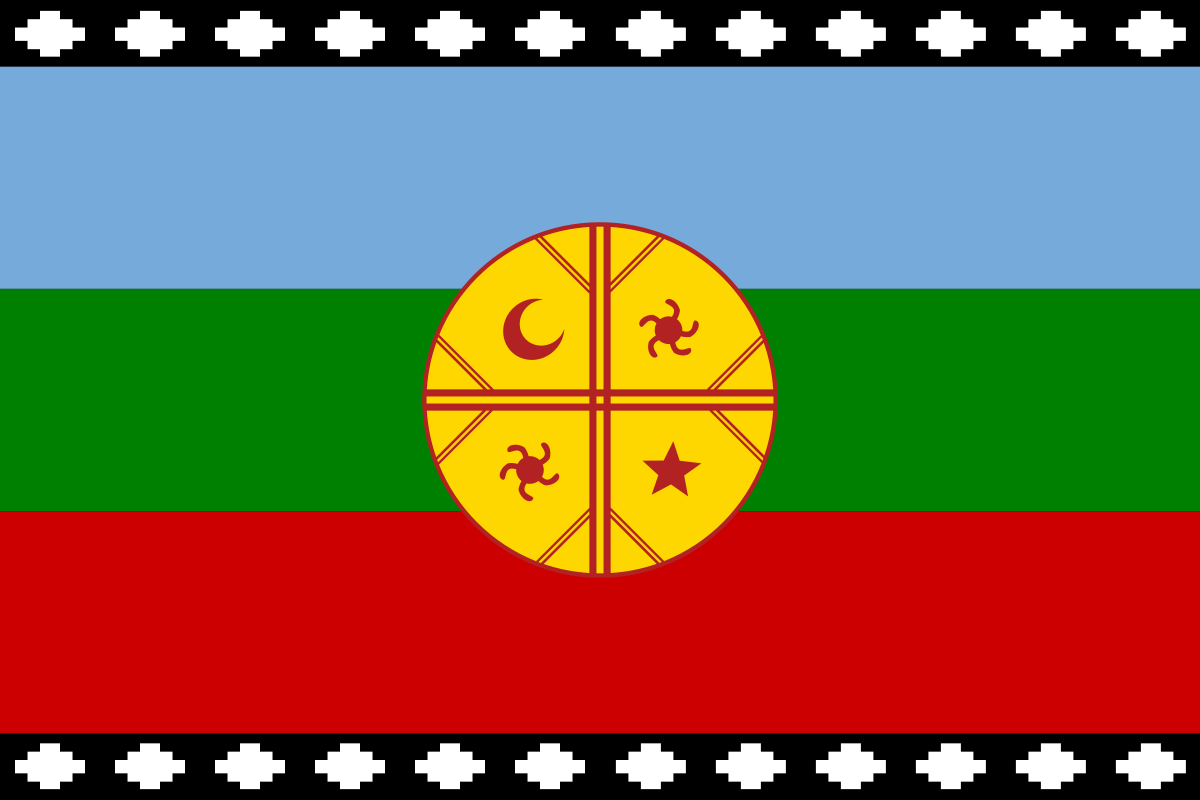 La bandiera Mapuche