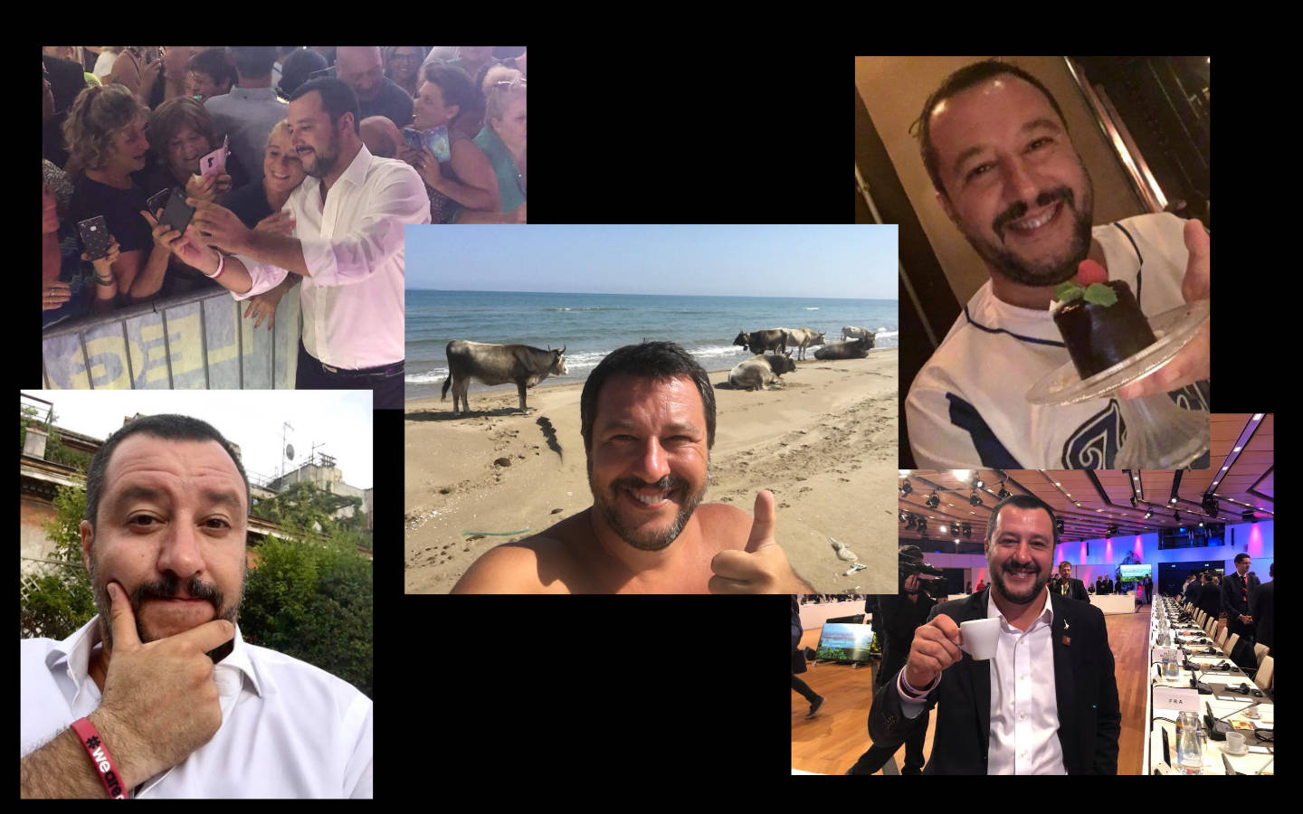 Il fitto impegno politico estivo di Matteo Salvini